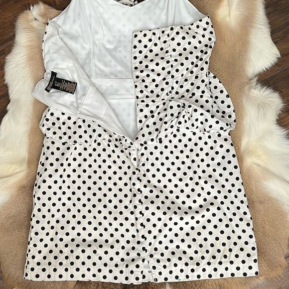 Grass Collection Polka Dot Halter Peplum - Picture 5 of 9